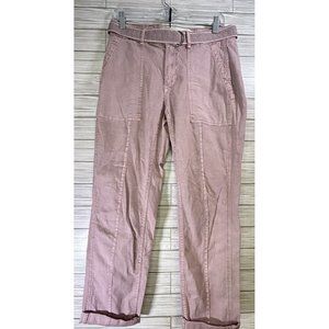Anthropologie The Wanderer  Utility Cargo Pants Pockets Stretch Pale Pink SZ‎ 27